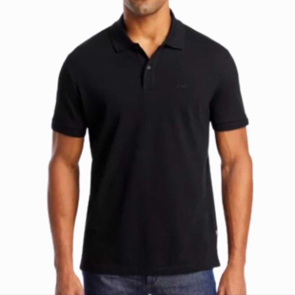 Hugo Boss Pallas Pima Cotton Short Sleeve Polo Shirt Black‎ size Medium